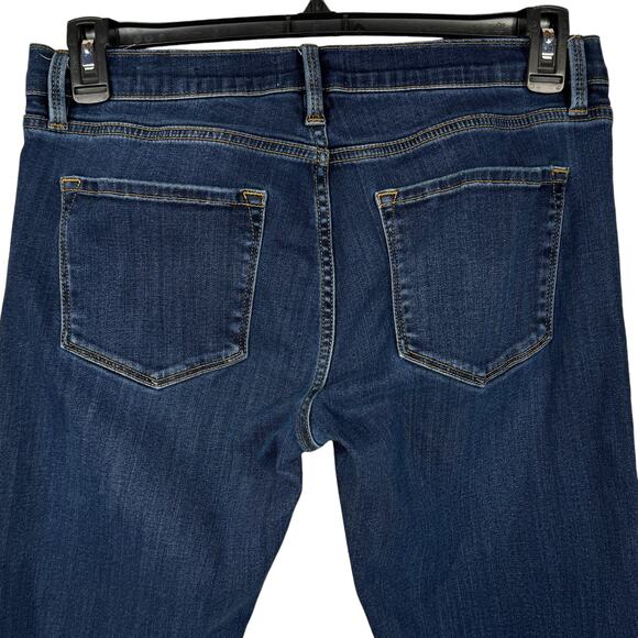 Frame SZ 28 Le Garcon Boyfriend Jeans Mid-Rise Distressed Frayed Dublin Grind - Picture 5 of 10